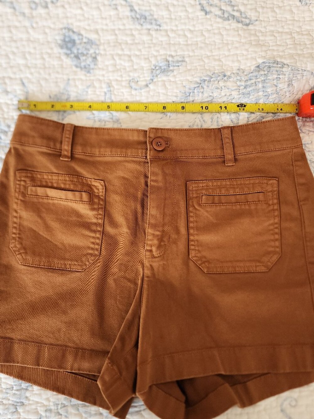 NWT J.Crew Utility Pocket Chino Shorts in Tobacco Brown - Picture 3 of 5